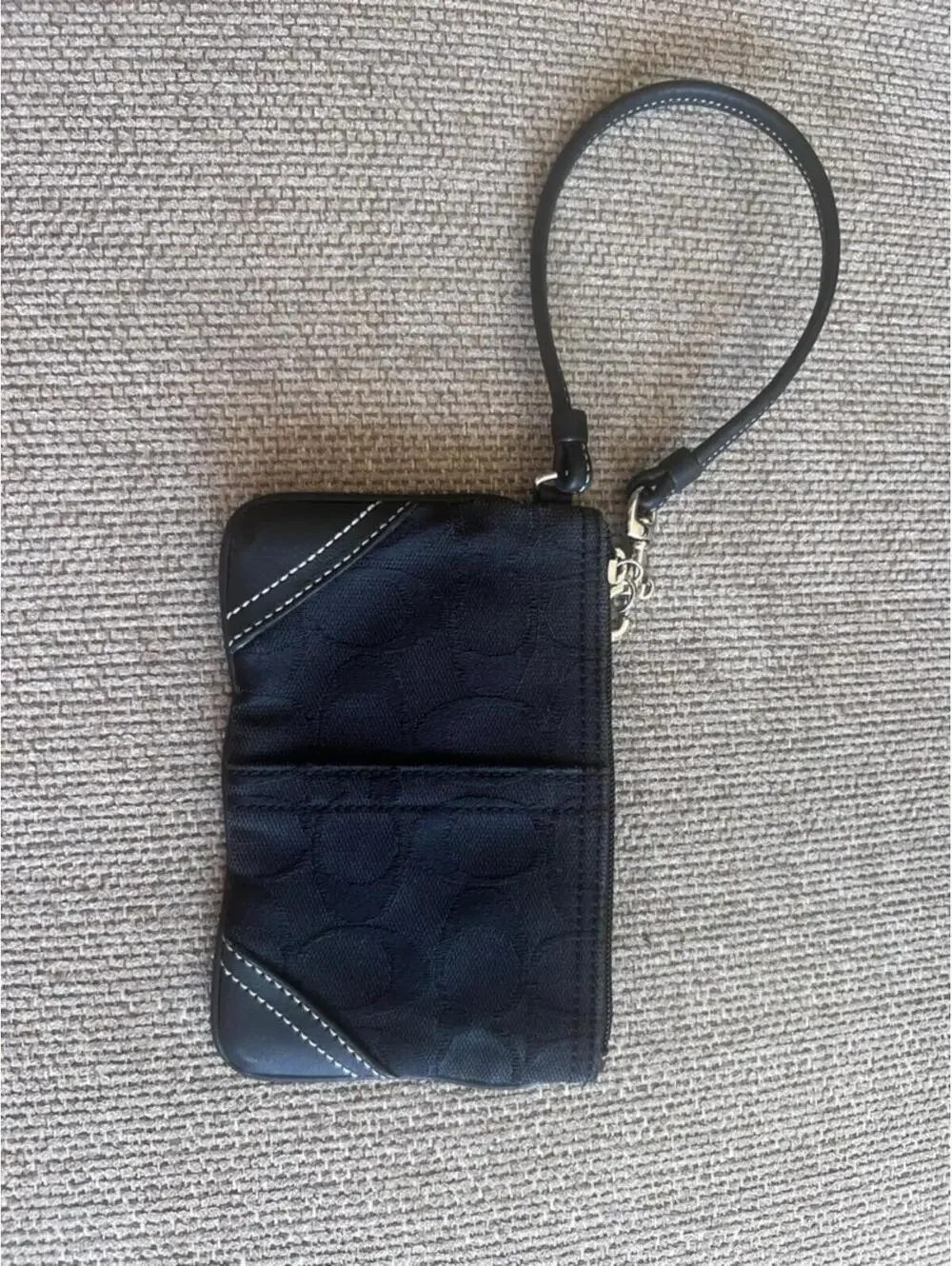 Coach 90s signature wristlet